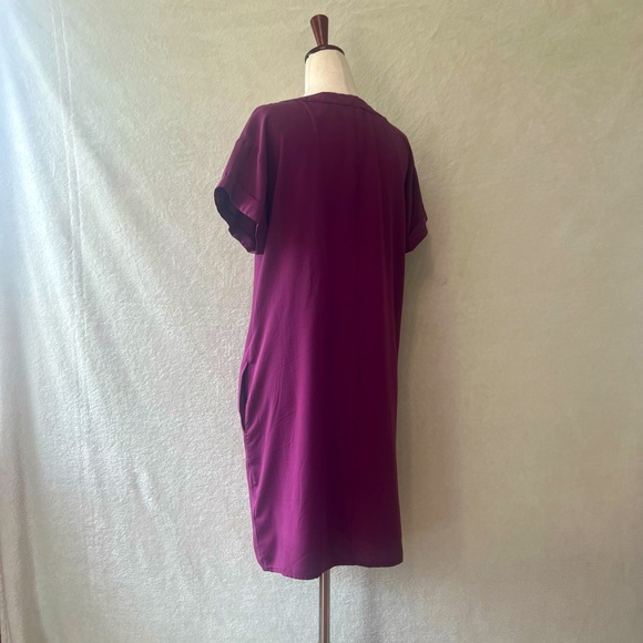 GAL Maroon Womenβs Size Small Loose Dress - Picture 3 of 7